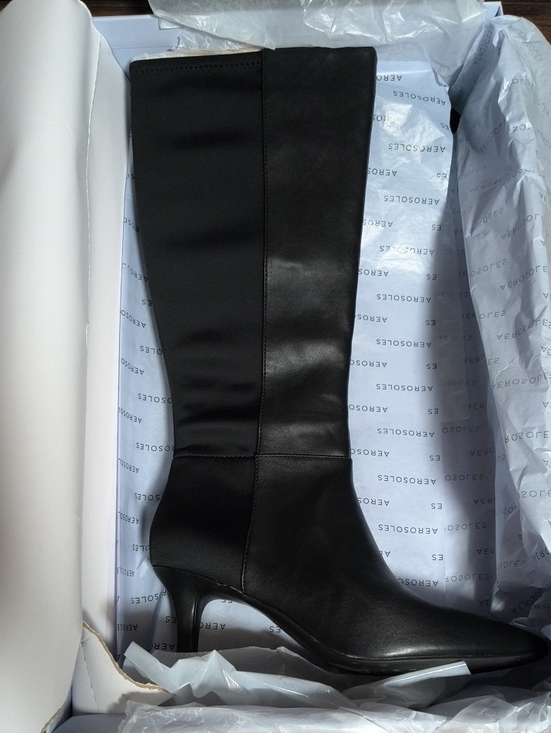 Aeropostale Shoes - Aeropostale Black Knee-High Pointed-Toe Heel Boots